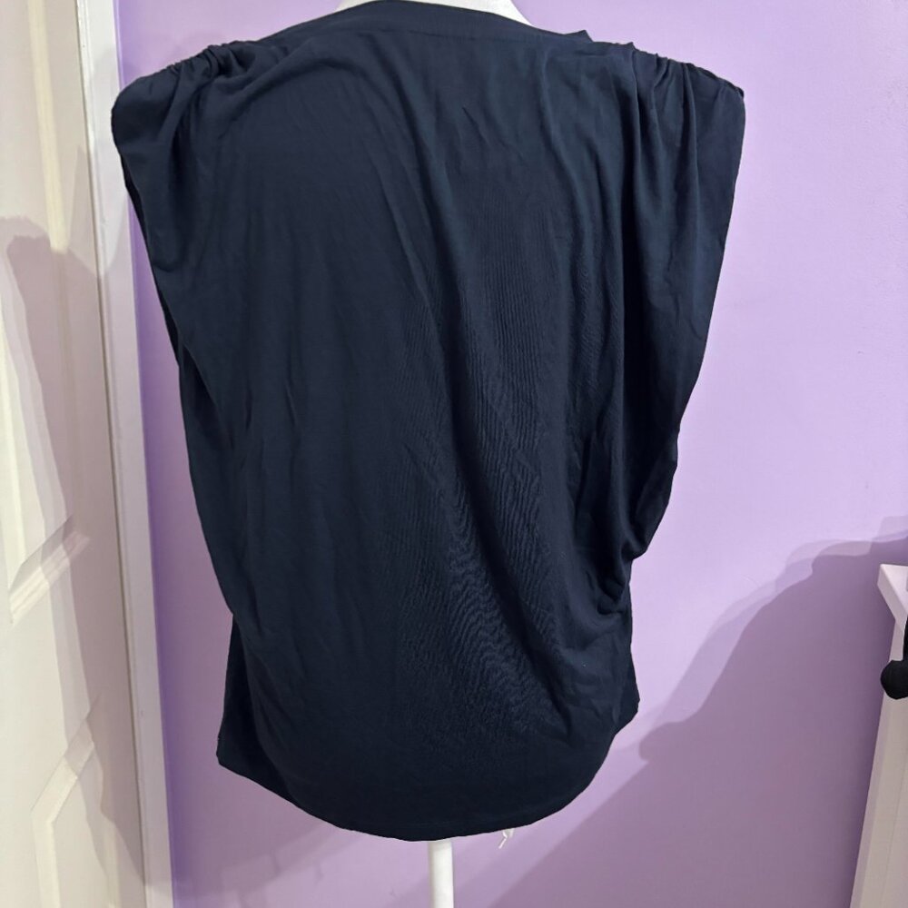 Banana Republic Navy Sleeveless Top - Picture 2 of 4